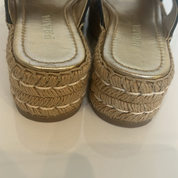 Prada Black Platform Slides - Picture 6 of 8